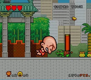 Super Bonk (USA) screen shot game playing